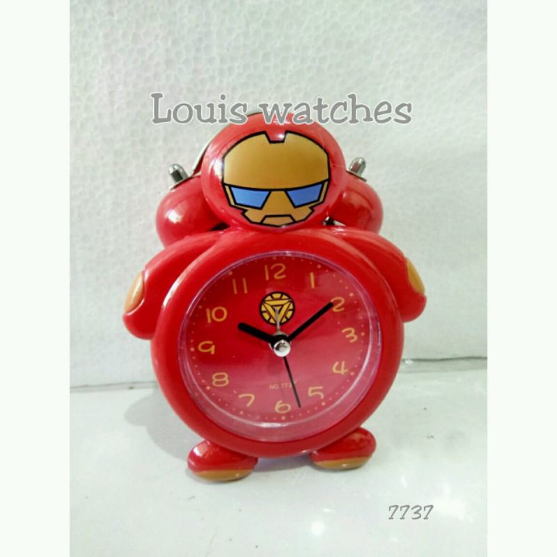jam weker anak iron man lucu