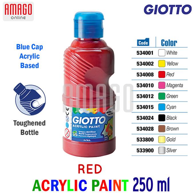 

TERBARU GIOTTO ACRYLIC PAINT - PILIH WARNA - SATUAN - 250 ml - 5340XX/CAT AKRILIK SET/CAT AKRILIK SET 24 WARNA/CAT AKRILIK PASTEL/CAT AIR/CAT AIR LUKIS SET/CAT AIR GIOTTO/KUAS LUKIS 1 SET/KUAS LUKIS KECIL/KUAS LUKIS LENGKAP/KANVAS LUKIS/KANVAS LUKIS