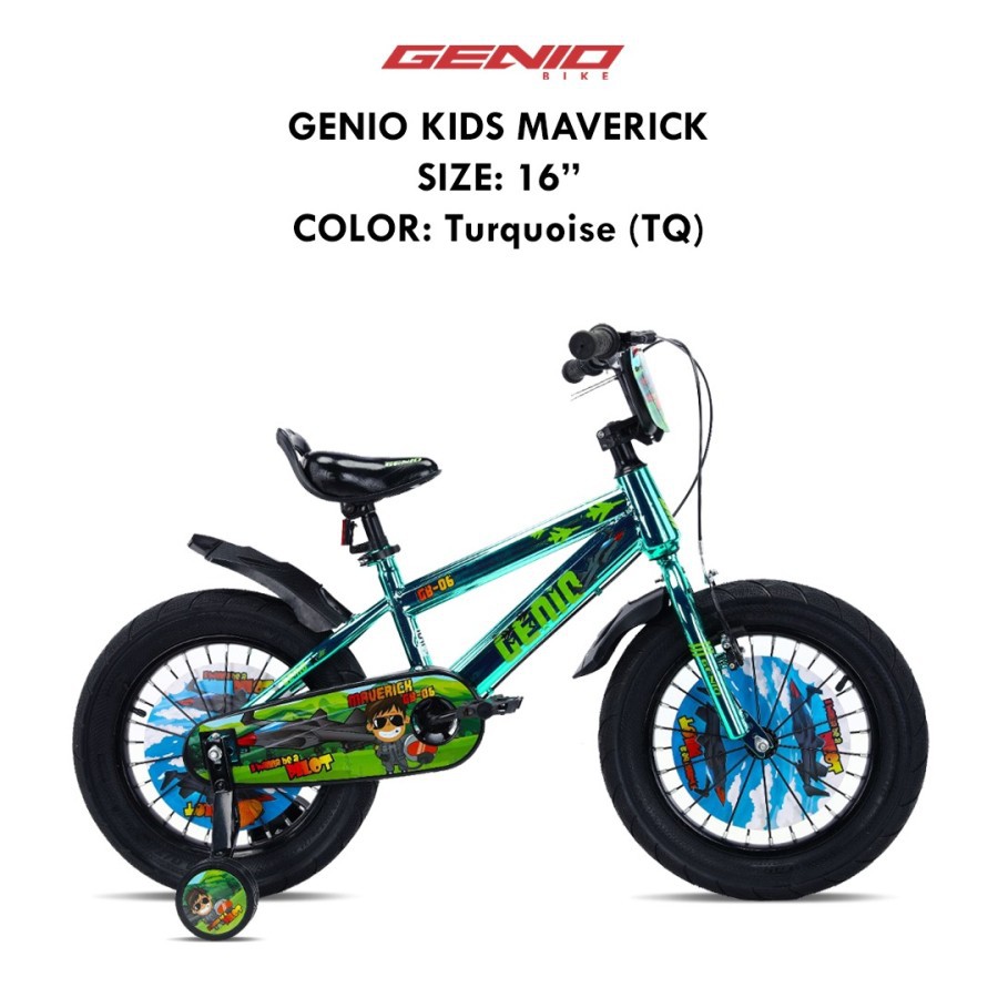 Sepeda Anak BMX 16inch Genio Maverick Alloy By United Garansi SNI-2