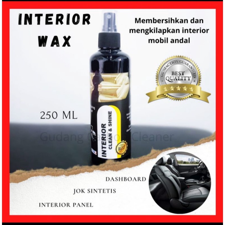 Interior wax Interior clean mobil pembersih interior mobil bisa untuk dashbord jok kulit interior panel