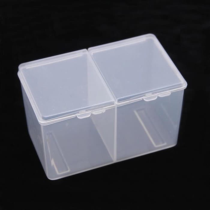 COTTON WIPES STORAGE / BOX TEMPAT PENYIMPANAN KAPAS 2 SISI BAHAN PLASTIK KOTAK BOX PENYIMPANAN SERBAGUNA