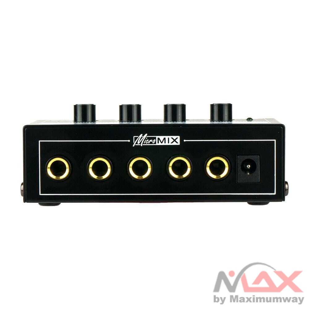 XTUGA Professional Ultra-compact Karaoke Mixer Amplifier 4CH - MH400 Warna Hitam