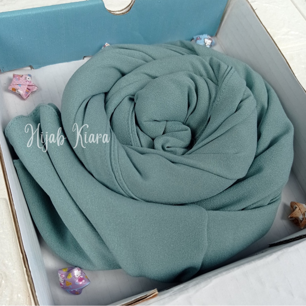 Pashmina Jumbo | Pashmina Syari | Pasmina Jumbo Syari 200x100 | Pashmina Diamond-Hijau Wardah