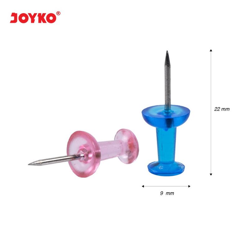 transparan push pin joyko PP 30TR joyko jarum tekan transparan joyko push pins