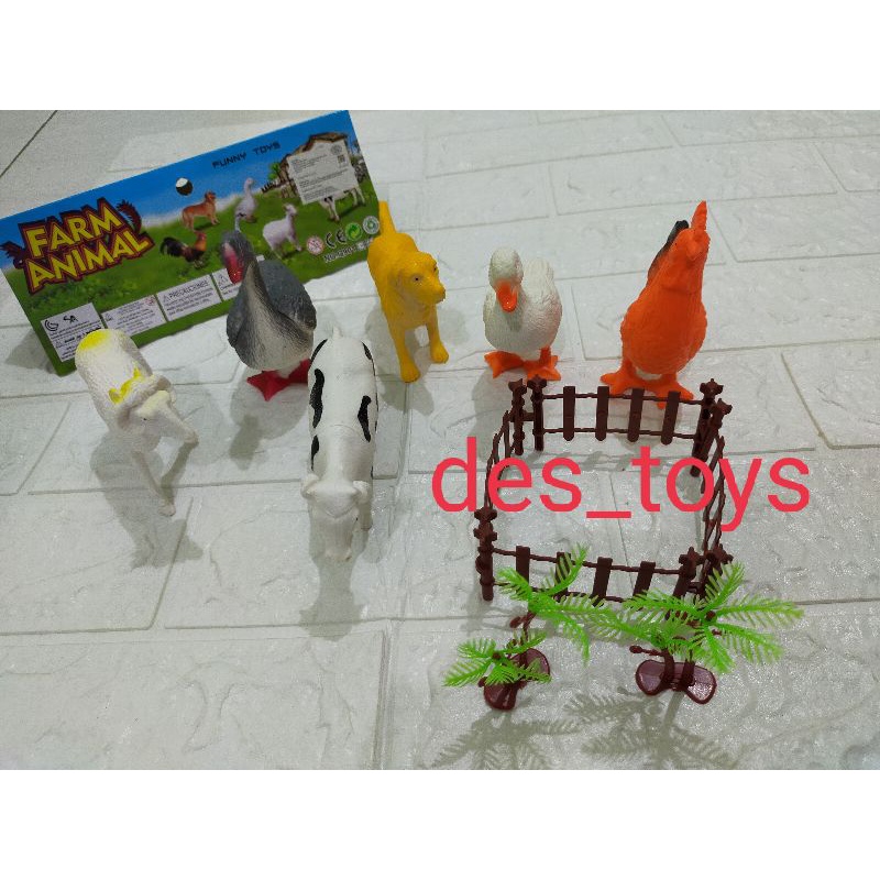 MAINAN KARET ANIMAL/FARM ANIMAL/HEWAN KARET