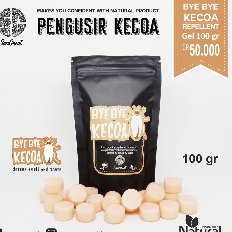 Pengusir kecoa gel SanGreat Bye Bye Kecoa 100 gr non pestisida