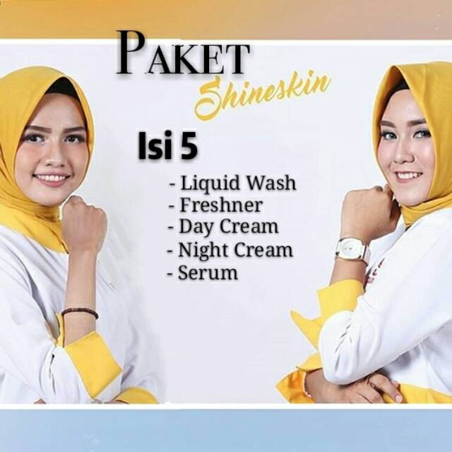PAKET 5 SKINCARE SHINESKIN / SHINESKIN GLOWING / SHINESKIN SEHAT