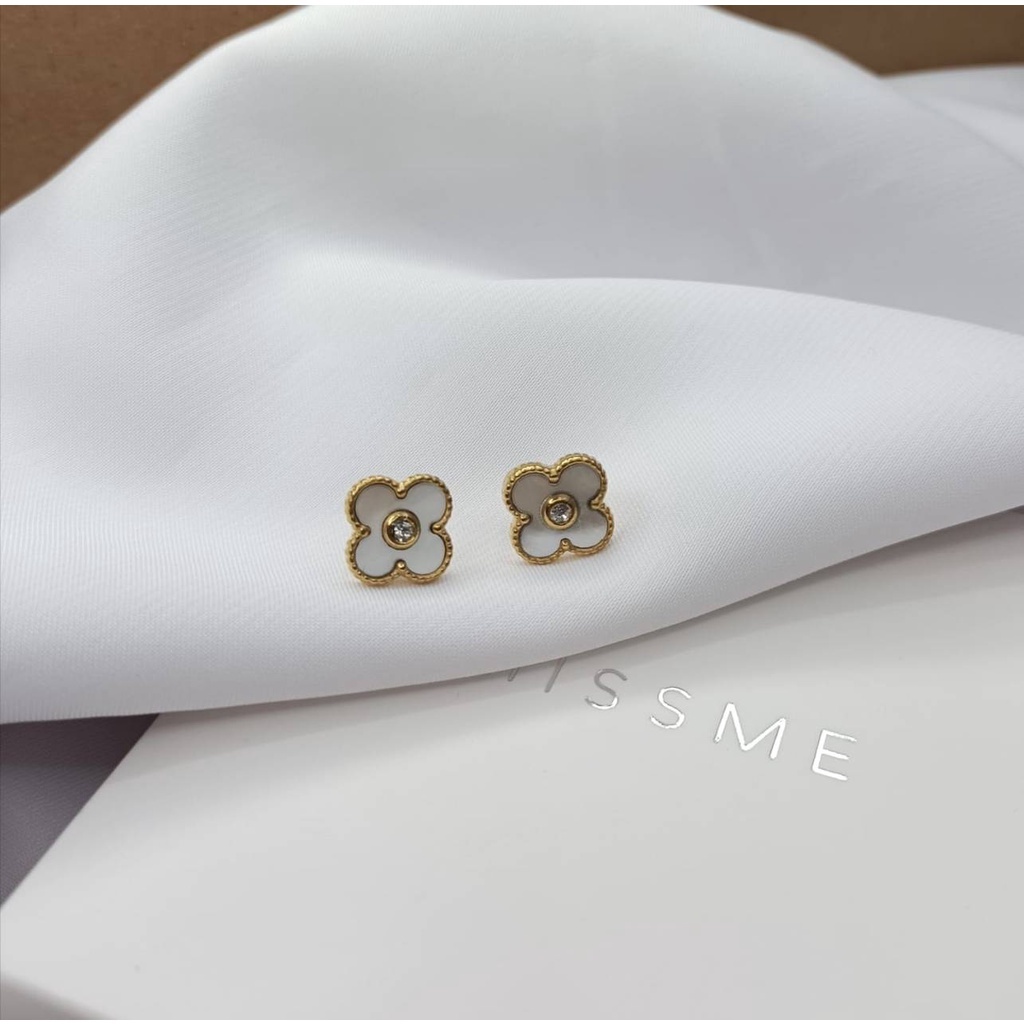 anting vera titanium simple + box minimalis anti karat