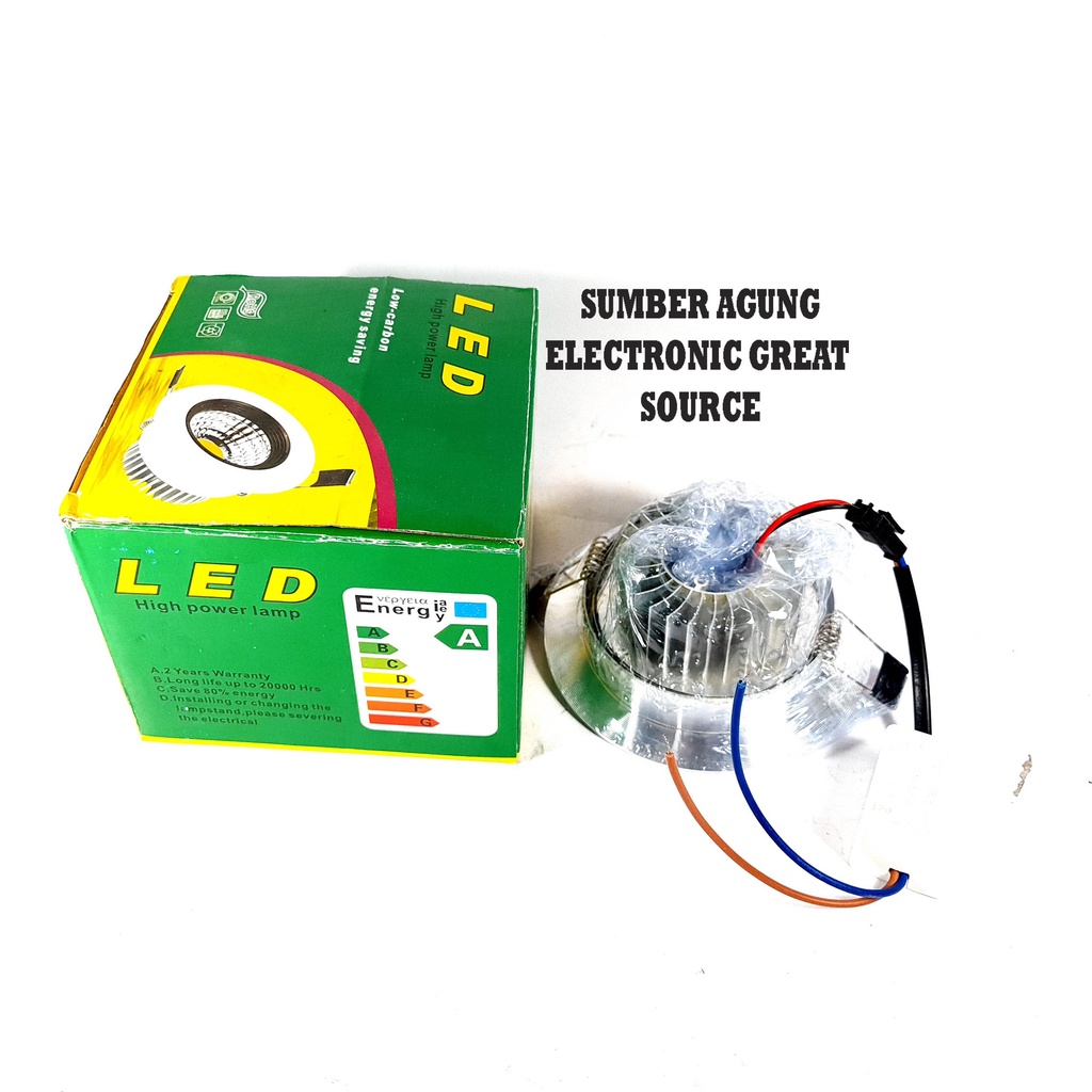 Emico Panel Downlight LED Sorot 5Mata 5x1W 5Watt Cahaya Putih 220V