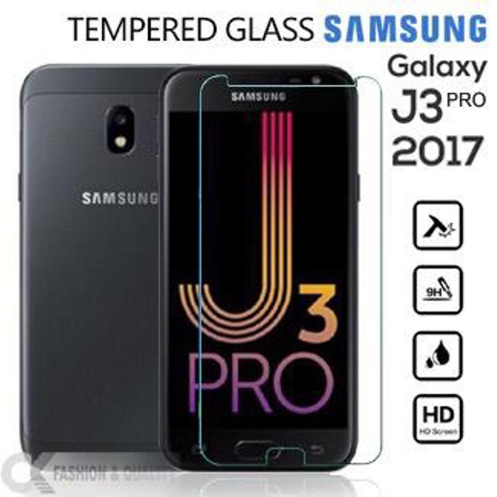 Tempered Glass Samsung Galaxy J3 Pro 2017 J330 Screen Protector ( Anti