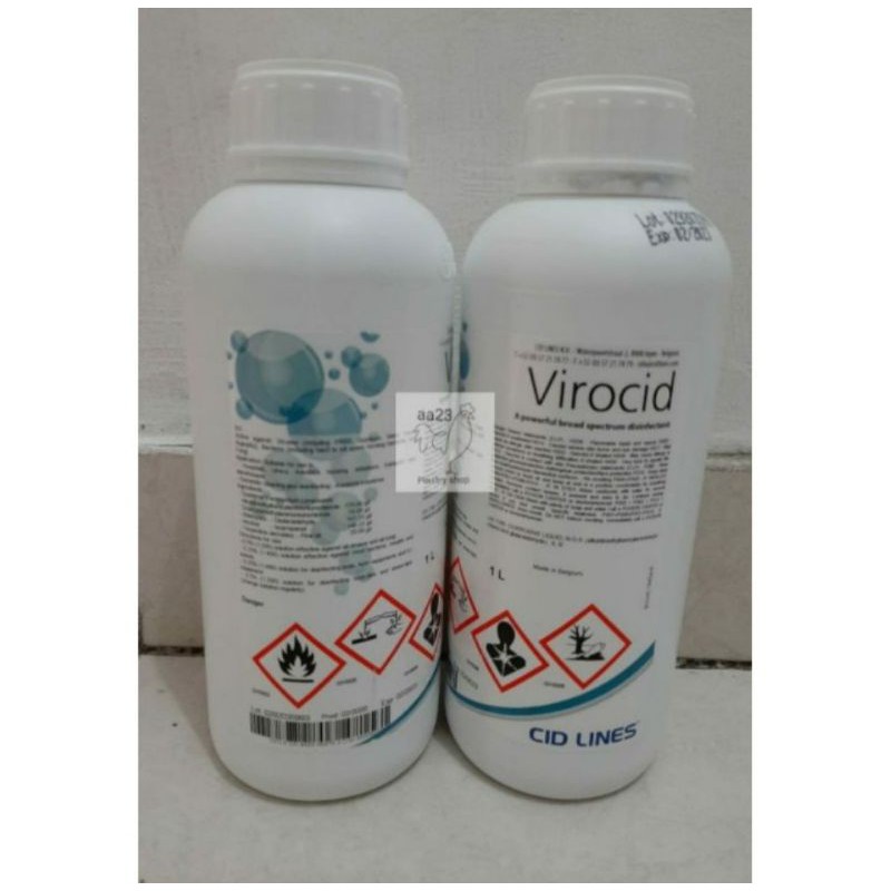 Virocid 1lt disinfektan kandang ayam anjing kucing sapi