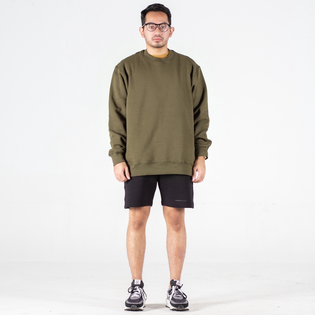SMM Oversized Heavyweight Crewneck in Green