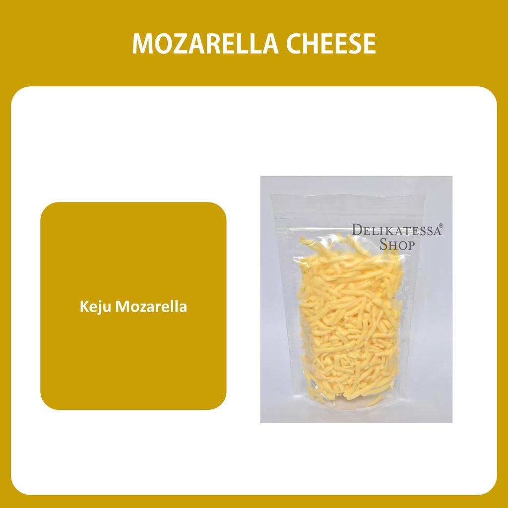 

SHREDED MOZARELLA CHEESE 225 gr KEJU MOZARELA PARUT