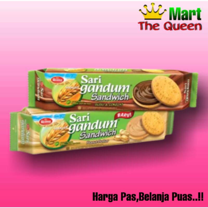 

Sari Gandum Roma Biskuit Sandwich Coklat 115 gr