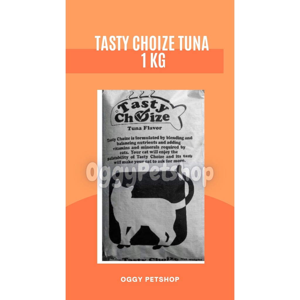 Tasty choize Tuna Makanan Kucing Kemasan1 kg