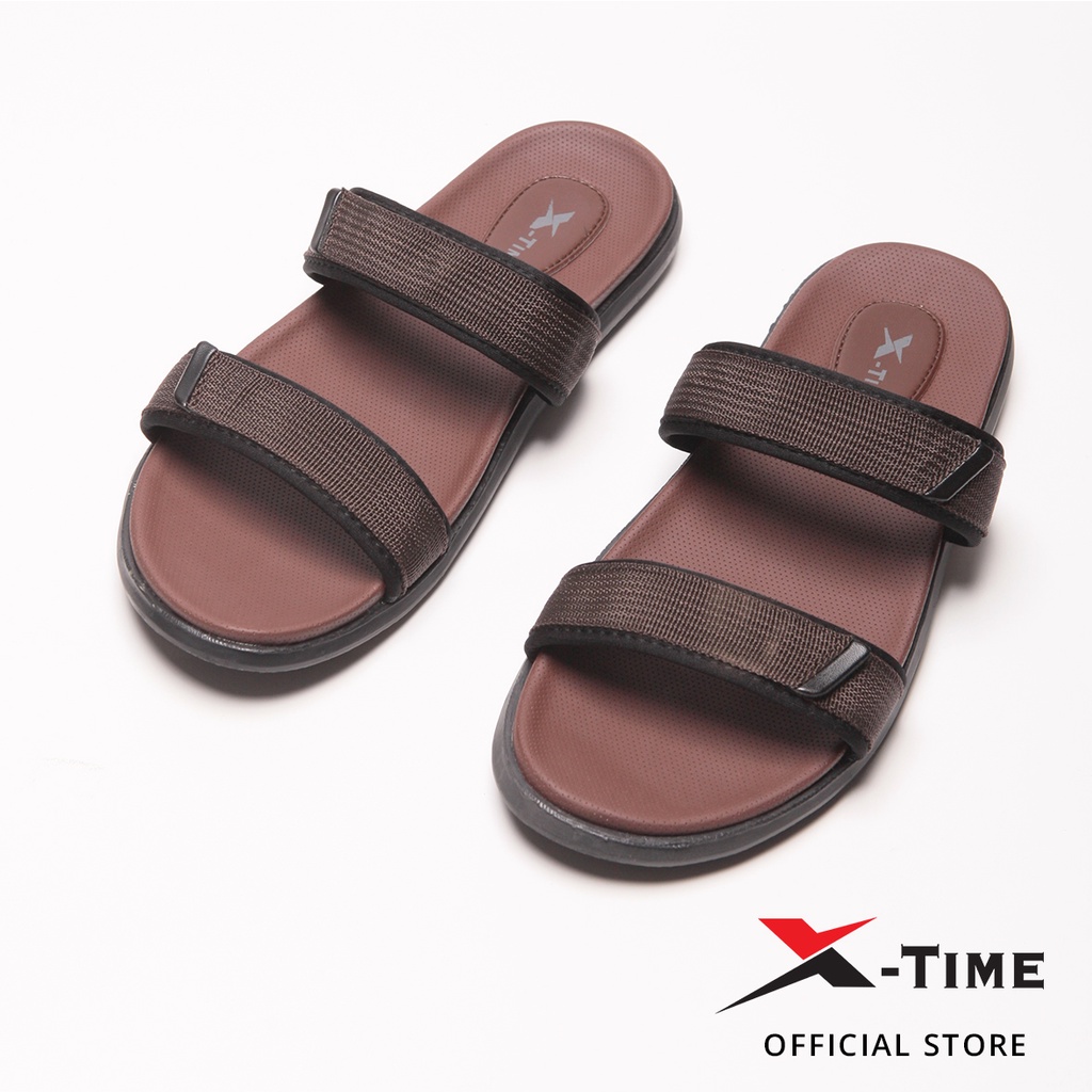 X-Time Sandal Pria Bahan Strap Honduras Man Straps 02 - Brown