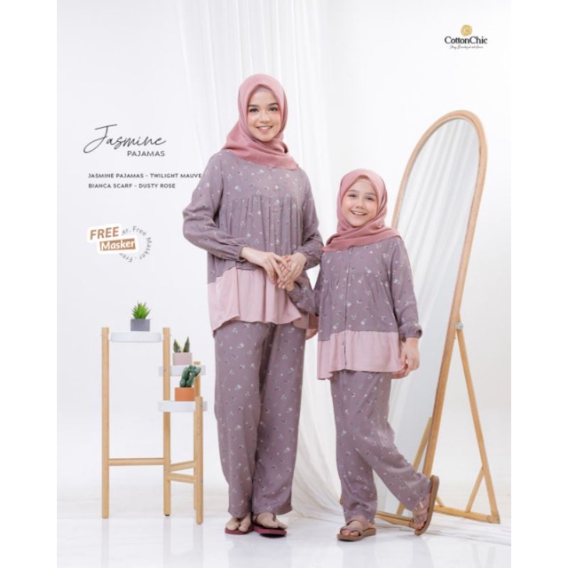 Piyama couple Jasmine Pajamas Ori by cotton chic