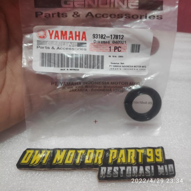 SEAL AS PULLY BELAKANG MIO SPORTY SMILE SOUL FINO NOUVO MIO J ORIGINAL YAMAHA