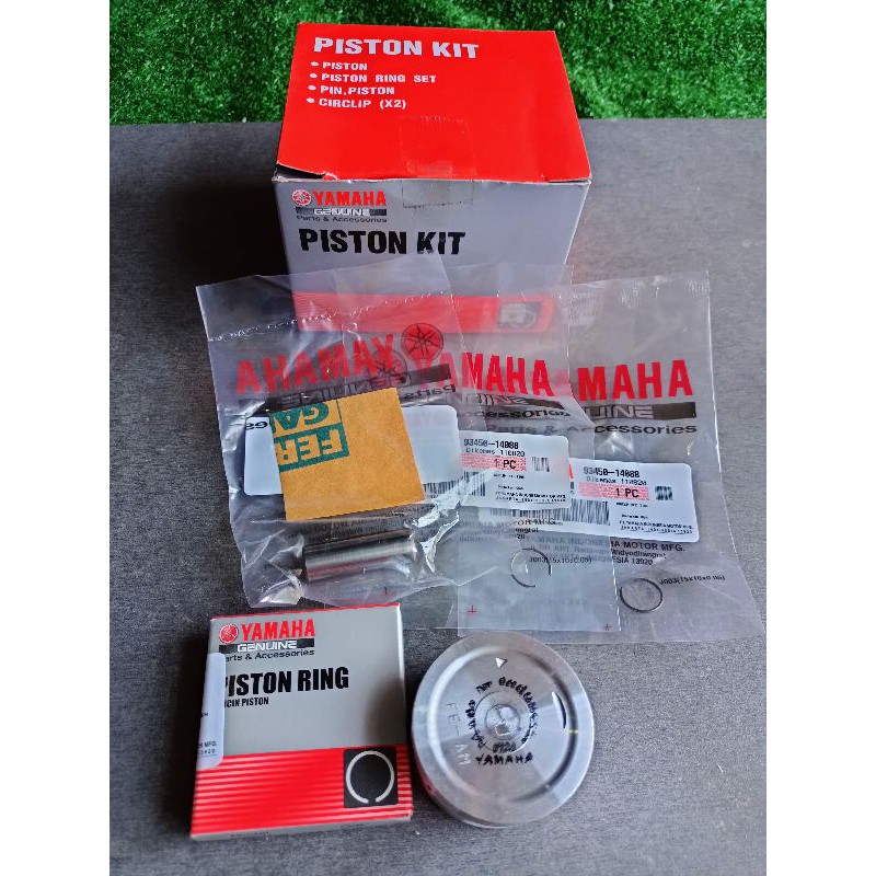 Piston KIT Vega Zr ORIGINAL Yamaha ASLI OVERSIZE STD 25 50 75 100 SEKER SET VEGAZR STANDAR ORI YGP
