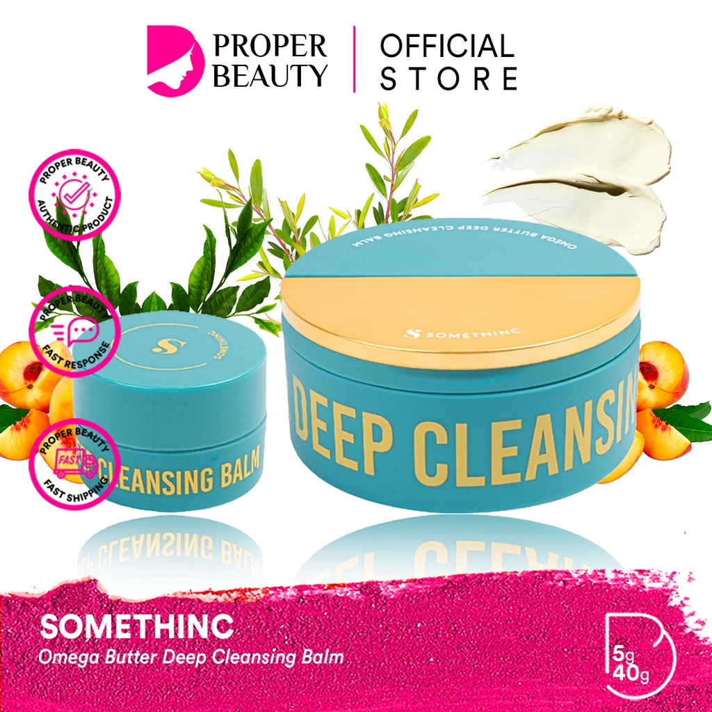 SOMETHINC Omega Butter Deep Cleansing Balm Indonesia / Facial Wash Essence Mist Toner Serum Ampoule Eye Cream Creme Eye Gel Sunscreen Sleeping Mask Masker Moisturizer Body Scrub / Cushion Powder Eyebrow Eyeliner Mascara Lipstick Lip Tint Sugar Wax Paket