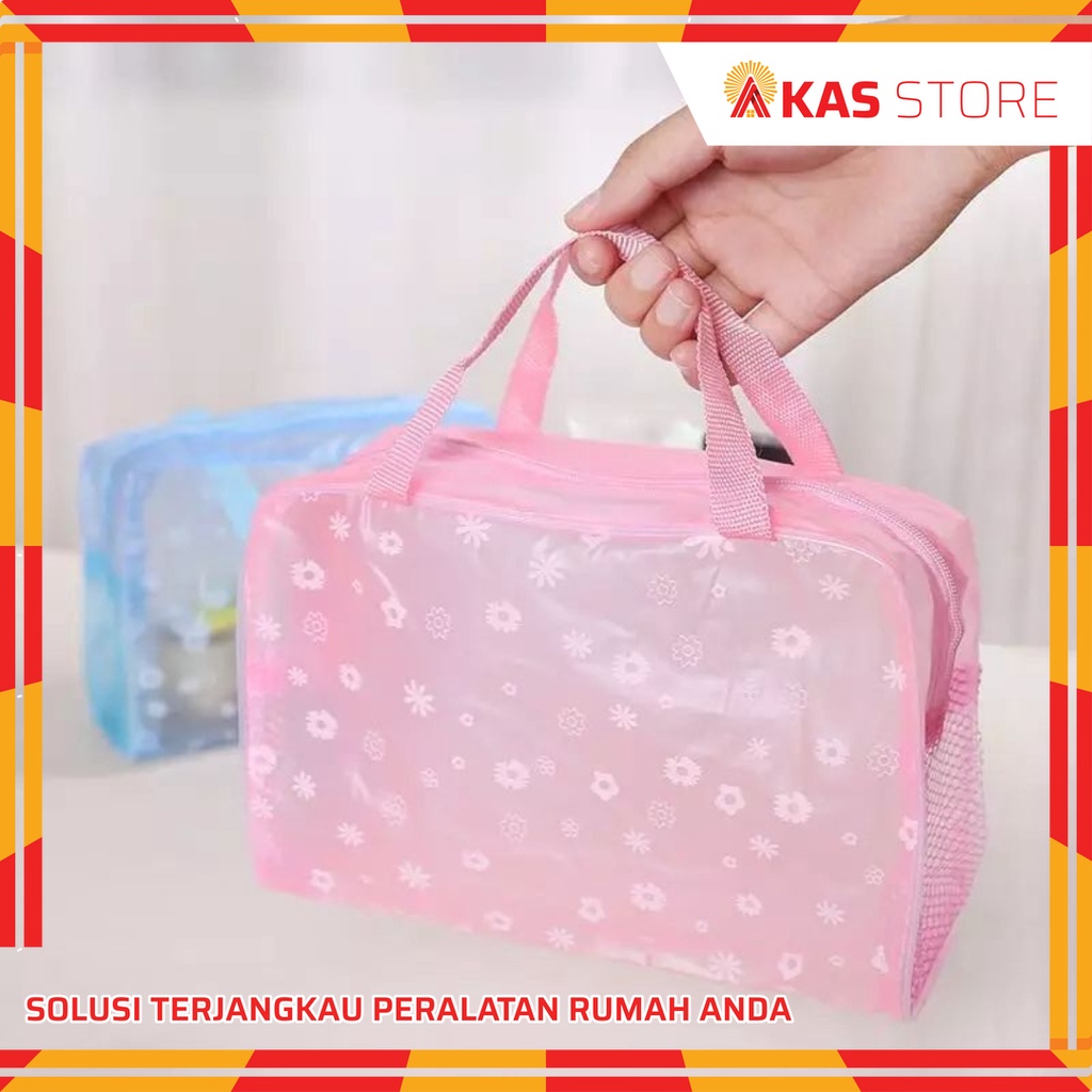 Tas Make-Up Anti Air / Tas Travel Alat Mandi Tahan Air / pouch wadah kosmetik make up perlengkapan m