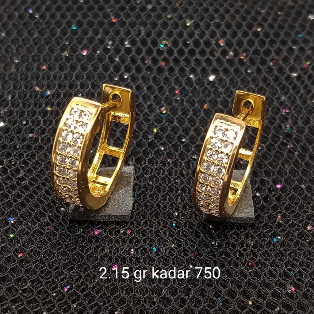 NEW Anting Emas 17 K - 2.15 gr Kadar 750 - 2356