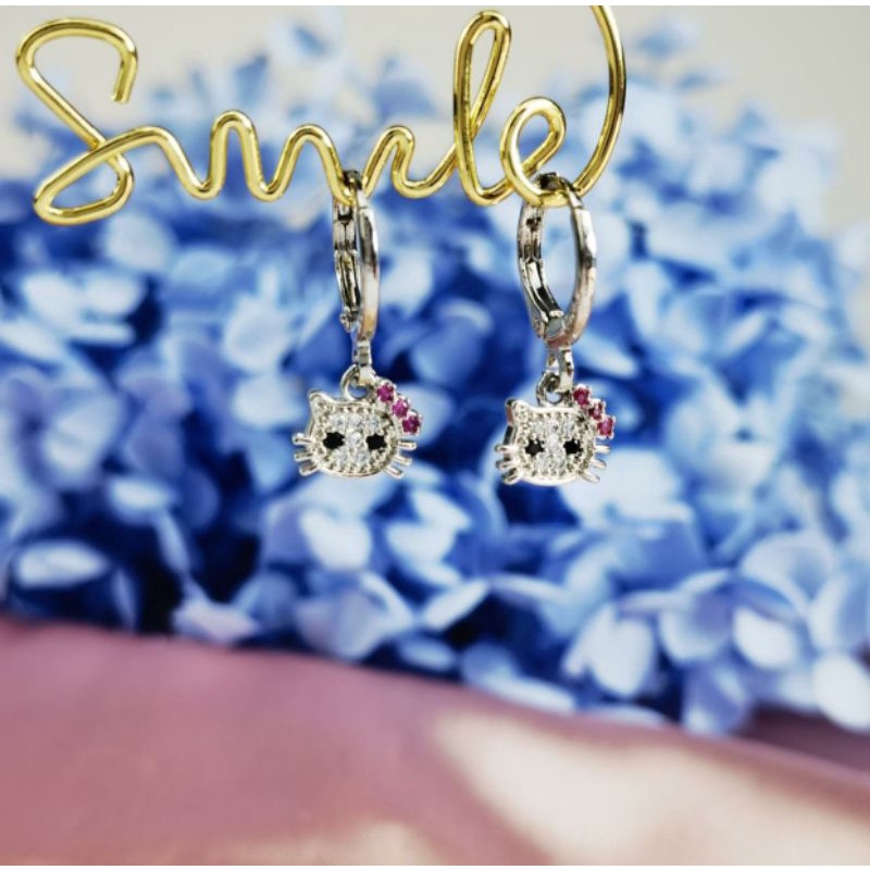 anting xuping hello kitty super mewah simpel gold dan silver N130721000