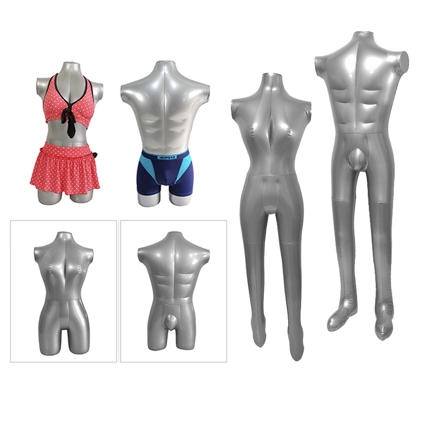 Mannequin Manekin Tiup Patung Tiup Cowok Cewek Dewasa Manekin Full Body Pria Wanita Manekin Patung D