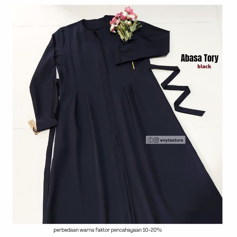 Gamis Abasa Tory | bahan tory burch | busui friendly | 1 kg muat 3 baju