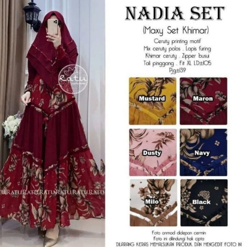 Gamis Nadia Set By Ratu