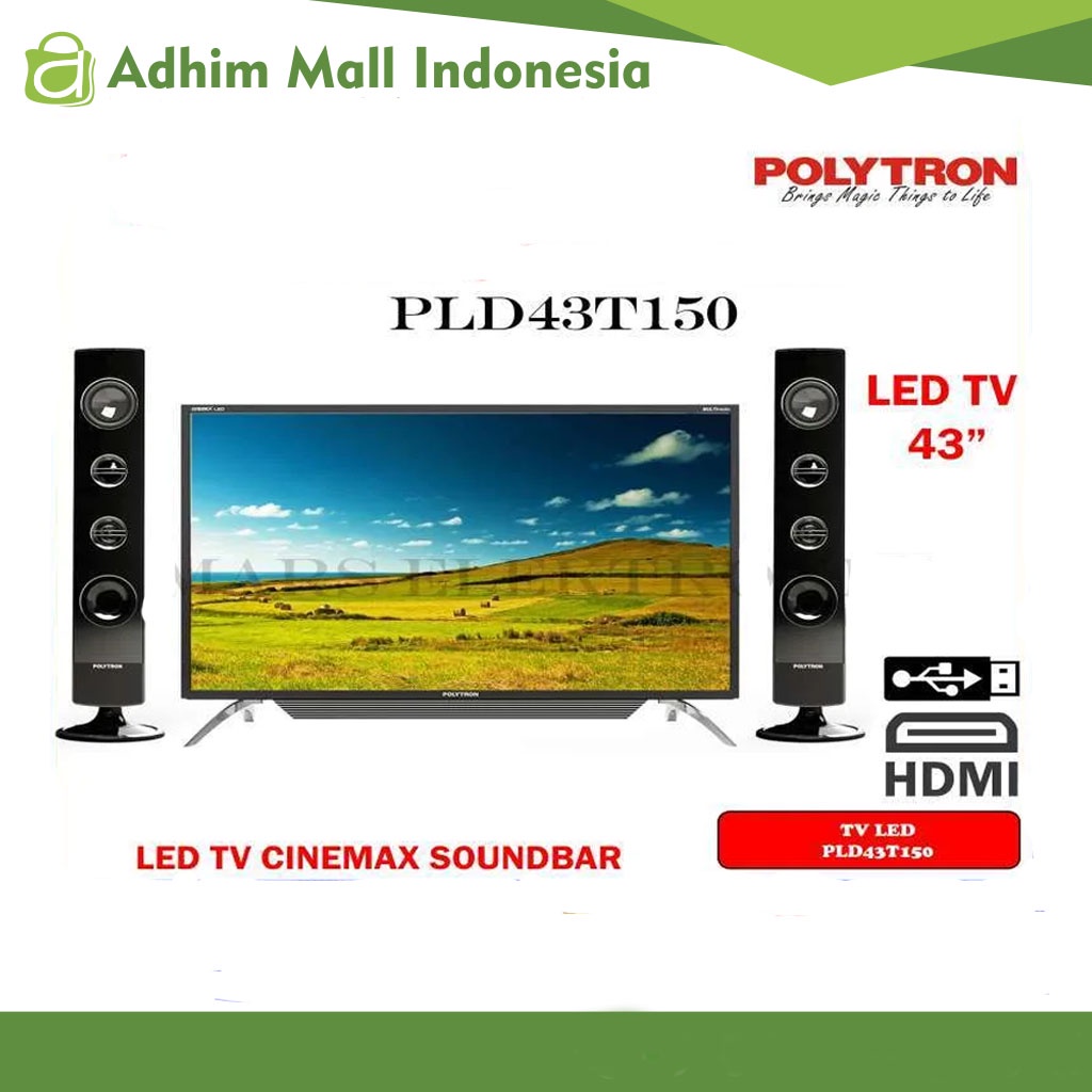 POLYTRON LED TV PLD43T150 43 INCHI