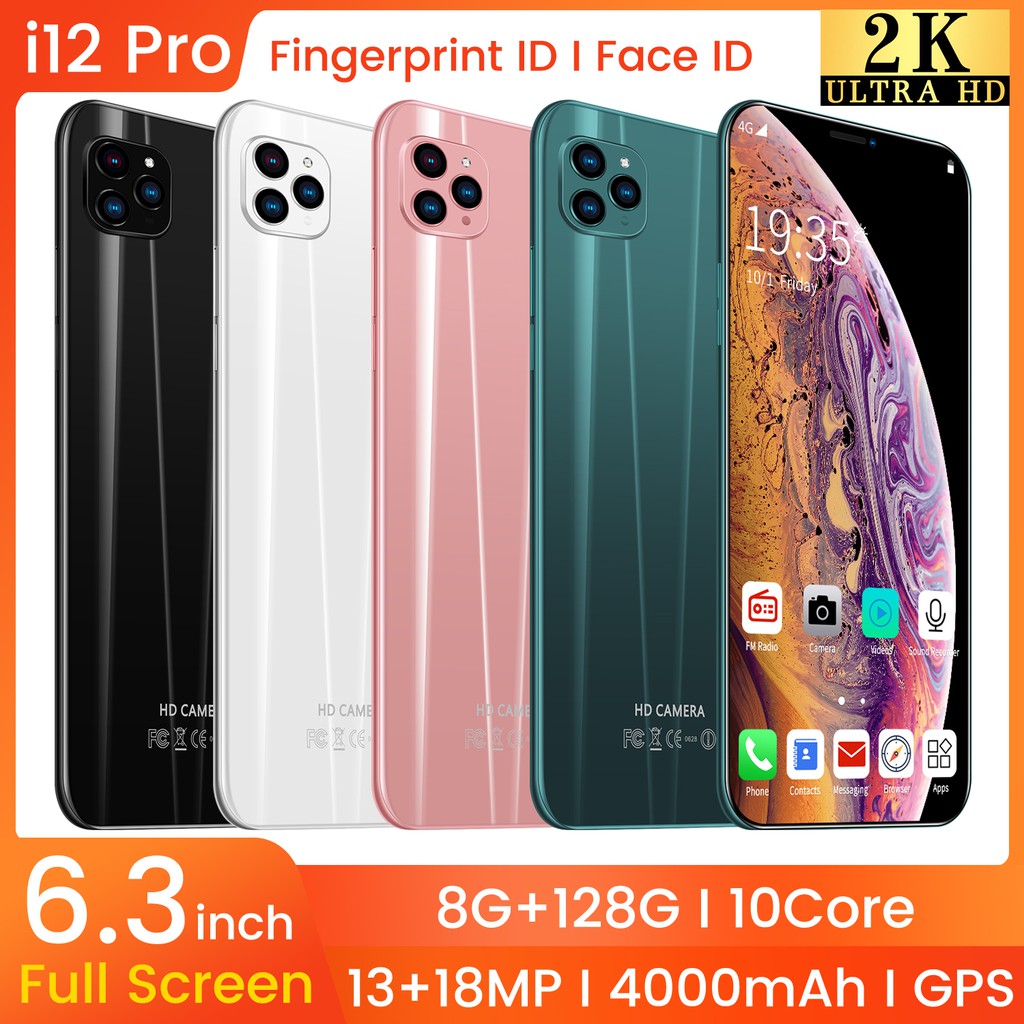 Headphone Android i12 pro 8GB RAM / 128GB ROM Smartphone