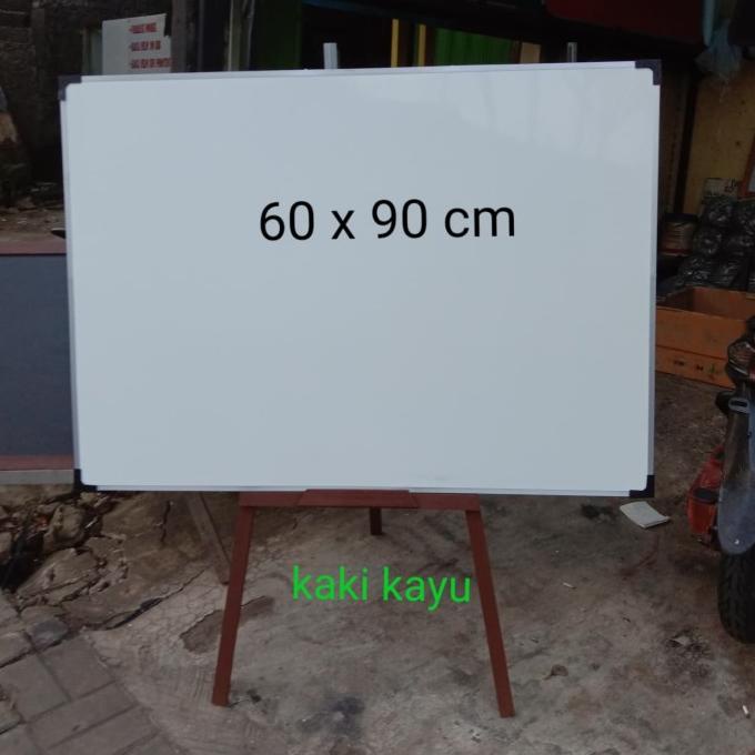 

whiteboard kaki kayu 60 x 90 cm