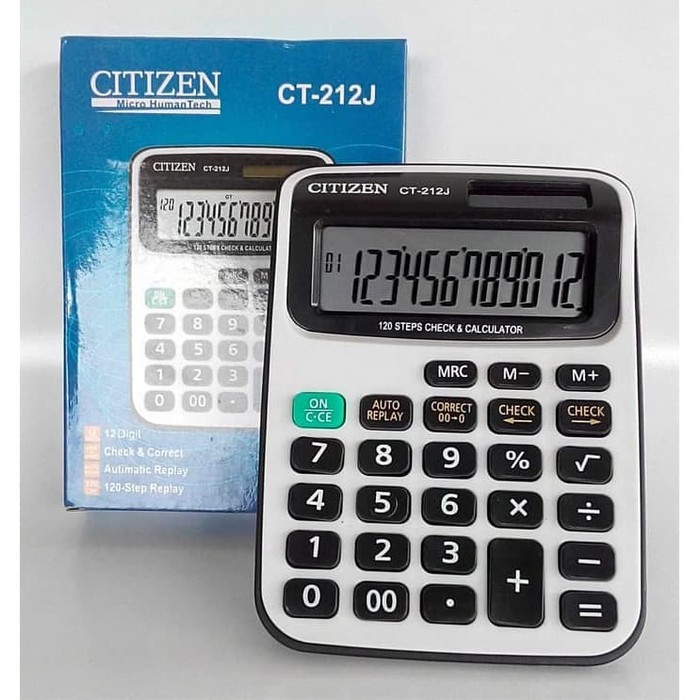 

KALKULATOR ALAT HITUNG CITIZEN CT 212J / KALKULATOR CITIZEN CT 212J