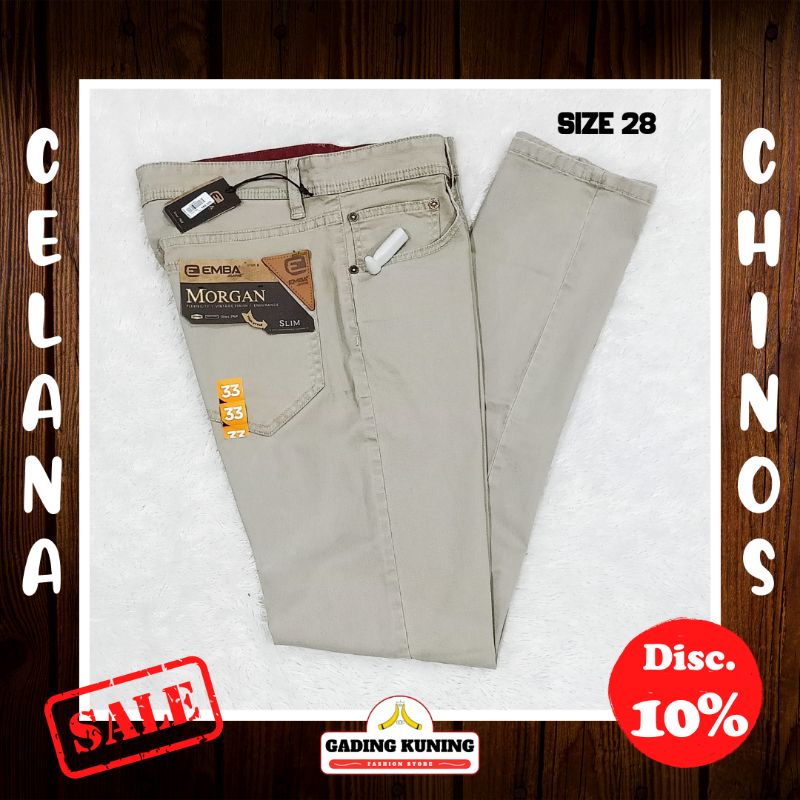 Celana Panjang Pria EMBA Obral Murah / Celana Chinos / Celana Katun Casual