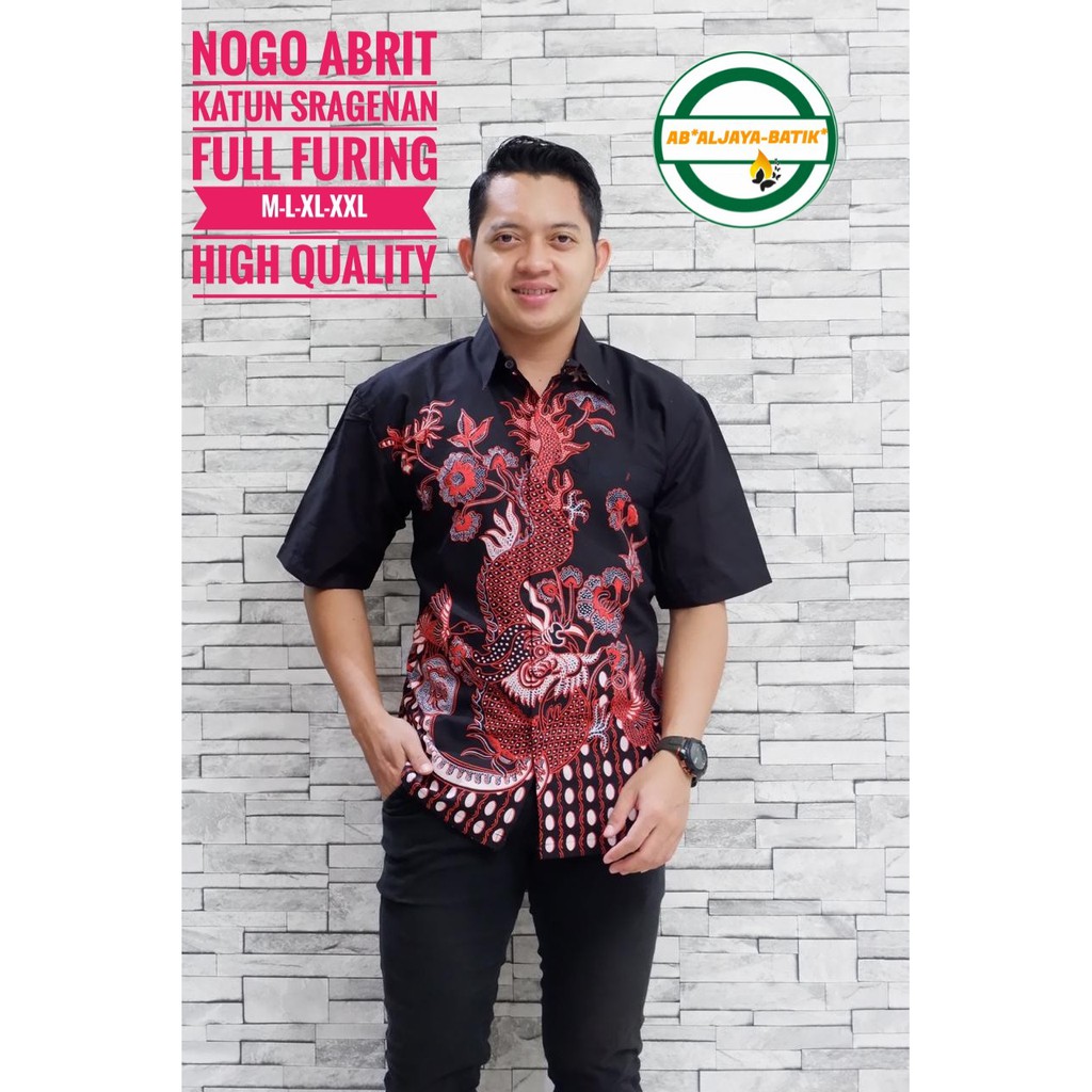 NOGO ABRIT ALJAYA BATIKSOLOAMANAH BAJU KEMEJA BATIK SOLO PRIA LENGAN PENDEK PANJANG LAPIS FURING ATASAN BATIK PREMIUM MODERN KATUN HALUS KOPI LEPEK NAKULO WEDANTA NANDA JAYA DEWANGGA NAVY DEWANGGA UNGU PARIKESIT MAROON SUNGUT PUTIH SISIK SOGAN OPO UNGU