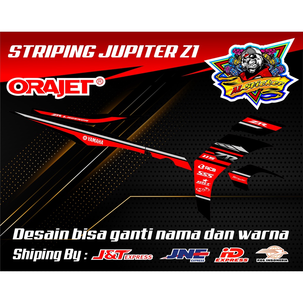 Striping Jupiter Z1 Custom Road Race Model Terbaru