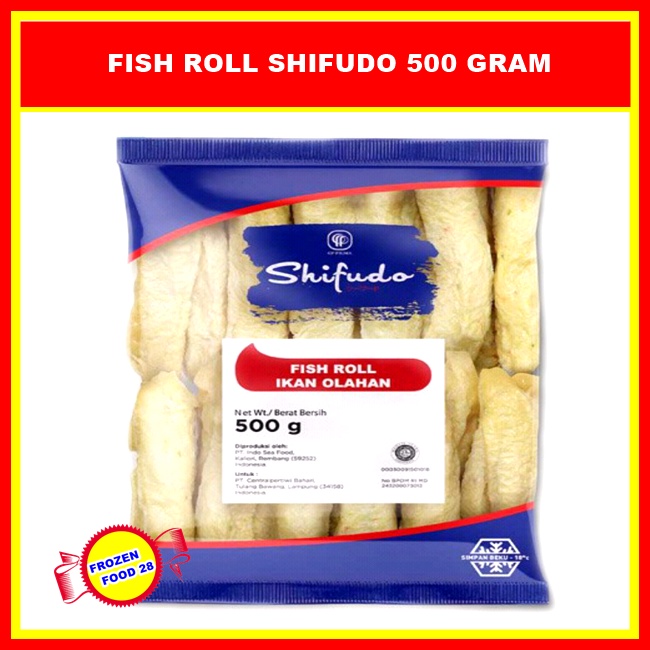 Fish Roll Shifudo 500 Gram, Makanan Ikan Olahan Frozen Food Murah, Bakar &amp; Goreng Halal