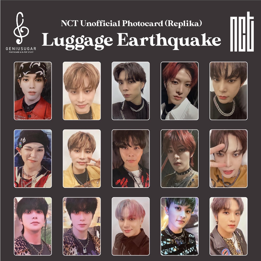 [REPLIKA NCT 127] PHOTOCARD LUGGAGE EARTHQUAKE UNOFFICIAL