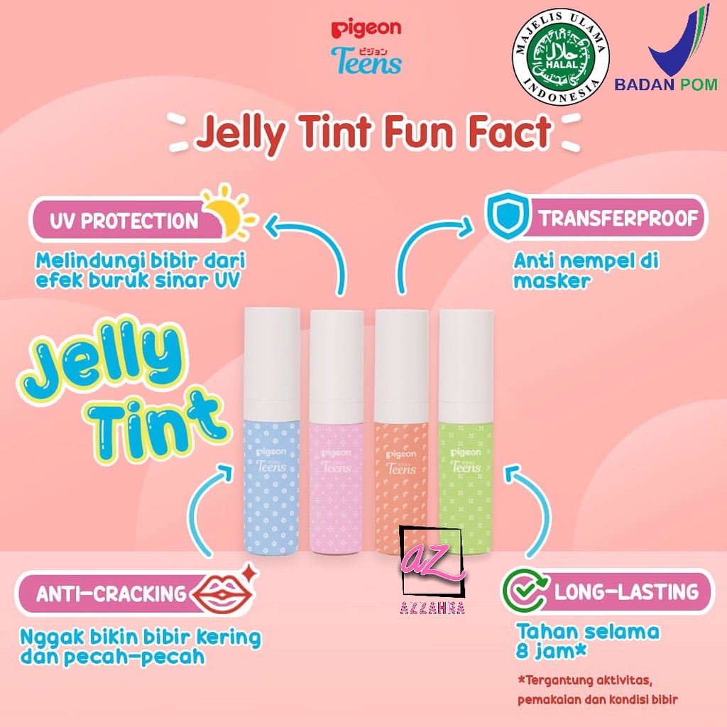 PIGEON Teens Jelly Tint/Lip Tint Remaja [For Lip and Cheek] - 2,2gr ORIGINAL BPOM