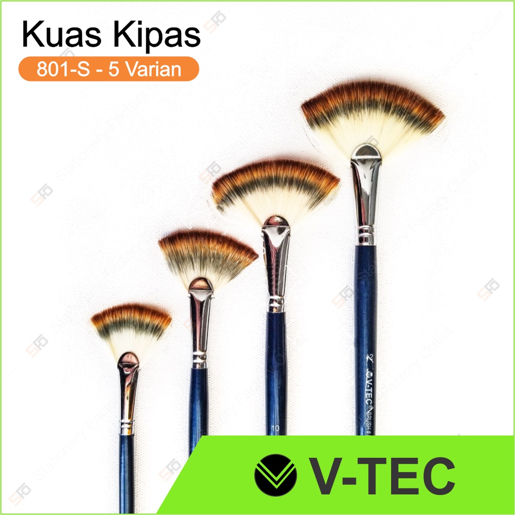 

Kuas Lukis Kipas V-Tec 801-S Satuan - Fan Paint Brush