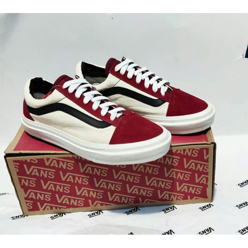 SEPATU V4NS OLD SKOOL MAROON MOCCA OG GRADE ORI V4NS PREMIUM SEPATU SNEAKERS PRIA  SNEAKERS WANITA