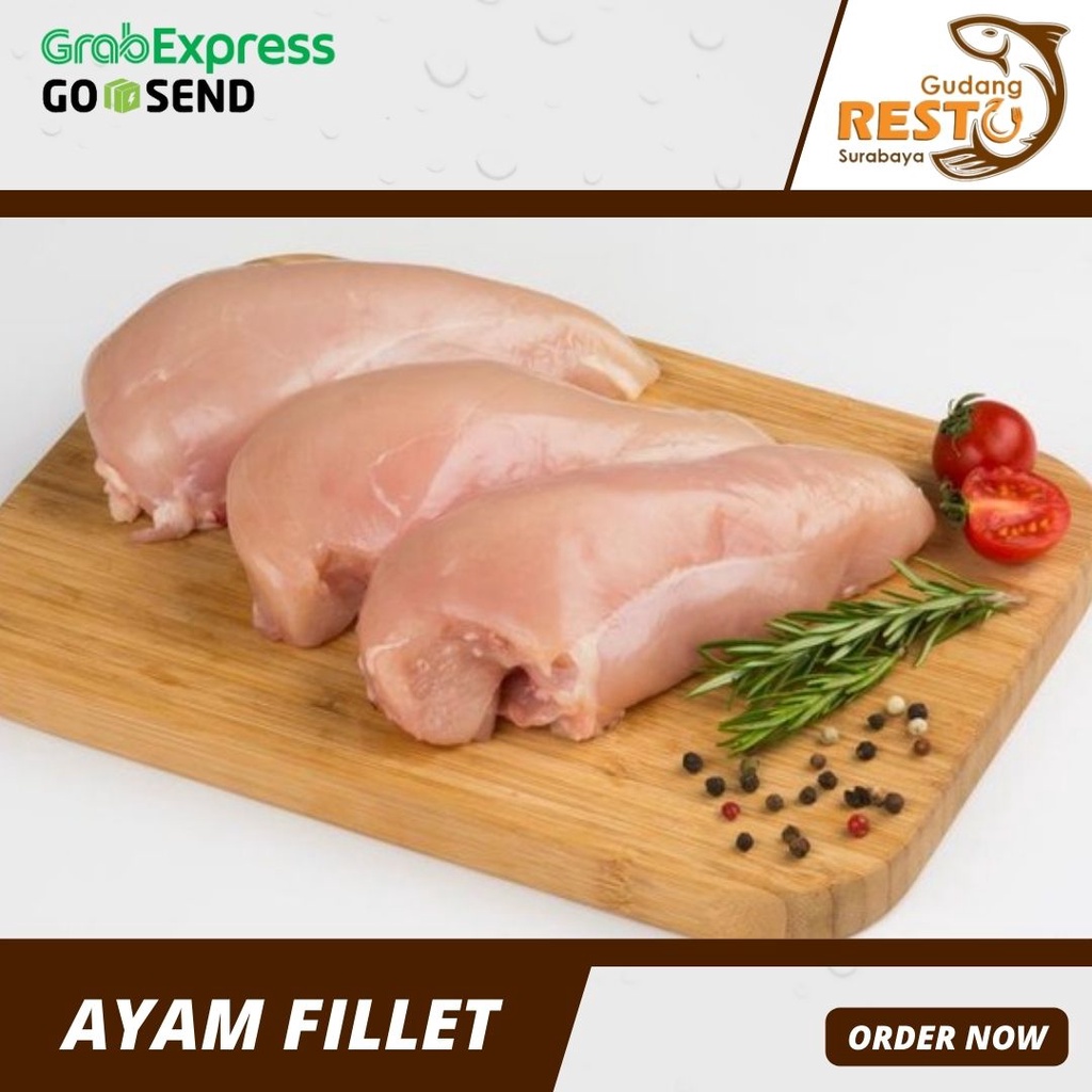 

Daging Ayam Fillet / Ayam Dada Tanpa Tulang / Gudang Resto Surabaya