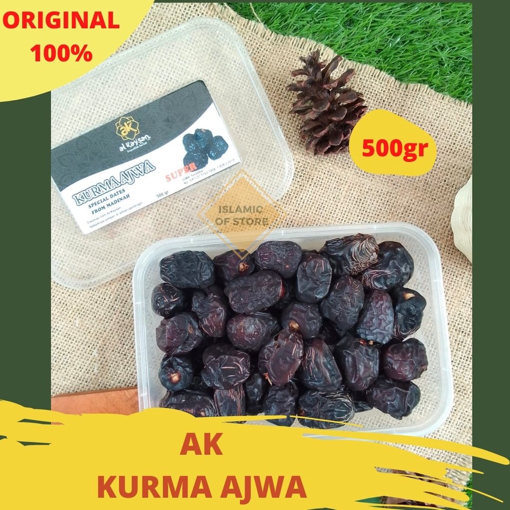 

Kurma Ajwa AK 500gr & 750 gr Super kurma nabi termurah premium original