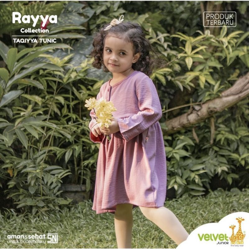 VELVET junior taqiyya &amp; taalea tunic rayya colection / tunik Velvet junior taalea dan taqiya dress Velvet junior