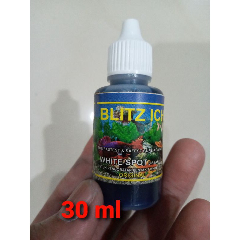 Rp.2.000 , BLITZ ICHT BLITCH ICH OBAT BIRU WHITE SPOT IKAN HIAS IKAN CUPANG