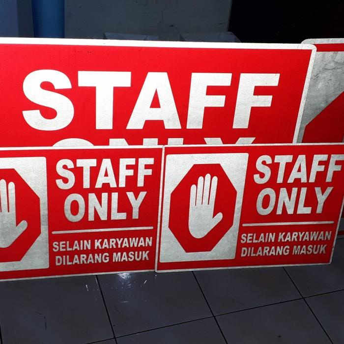 Plang Nama Sekolah 120 X 80Cm + Plat Aluminium + Scotlite