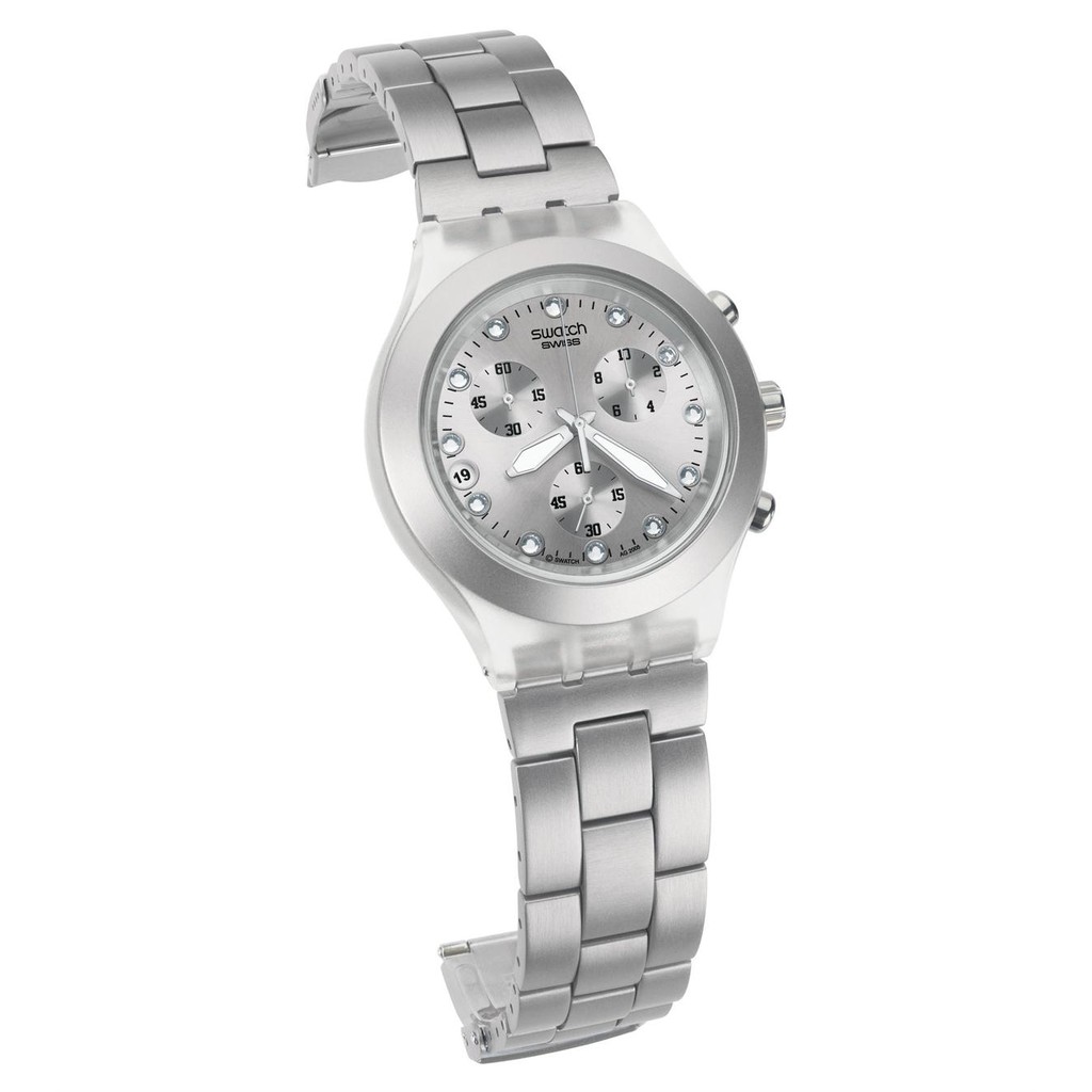 SWATCH SVCK4038G Jam Tangan Pria Original Full-Blooded Silver