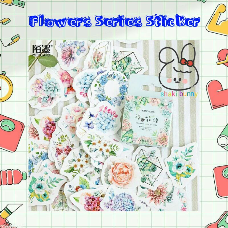 

Sticker Kawaii Flower Series (45pcs) / Stiker Seri Bunga