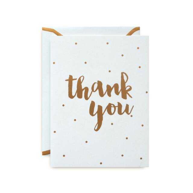 

Gold Foiled Thank You Card